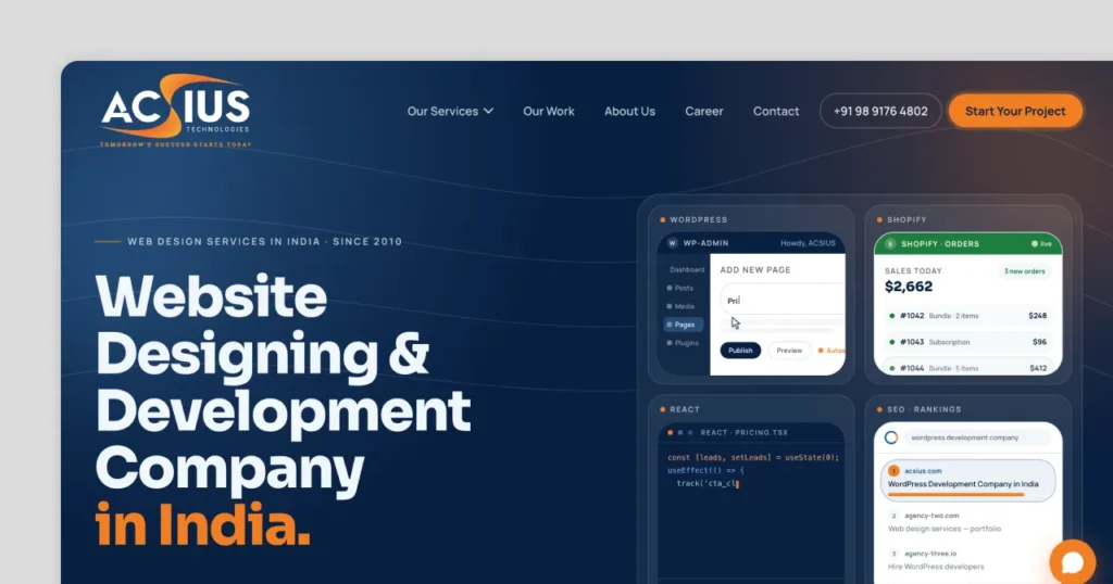 ACSIUS website design agency