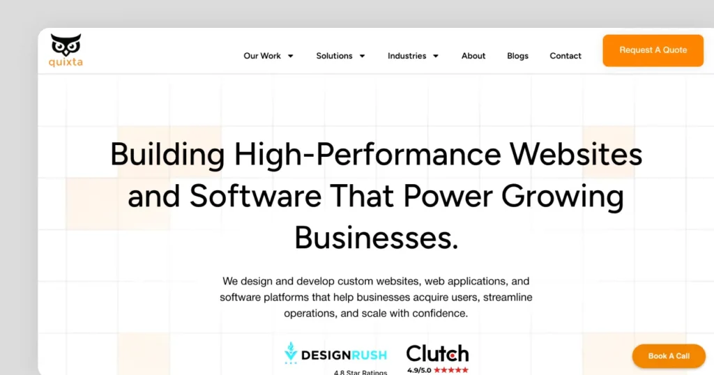 Quixta website design agency